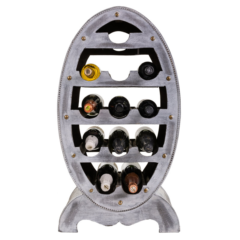 Bazo 12 Bottle Floor Wine Bottle Rack, White