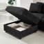 Canapé modulaire modulaire, 4 canapés modulaires en tissu de polyester en forme de L pour le salon, 3 canapés en nuage avec repose-pieds, canapé modulaire à assise profonde (noir)-999293128-999293130