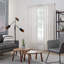Ensemble de tringle à rideaux 1 1/8 po de diamètre avec abat-jour mural en acier réglable Mode Industrial-88205284-63562257