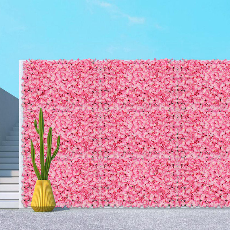Artificial Silk Flower Wall Panels