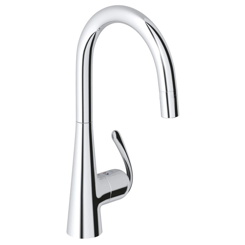 Ladylux3 SilkMove® Pull Out Touch Single Handle Kitchen Faucet, Chrome