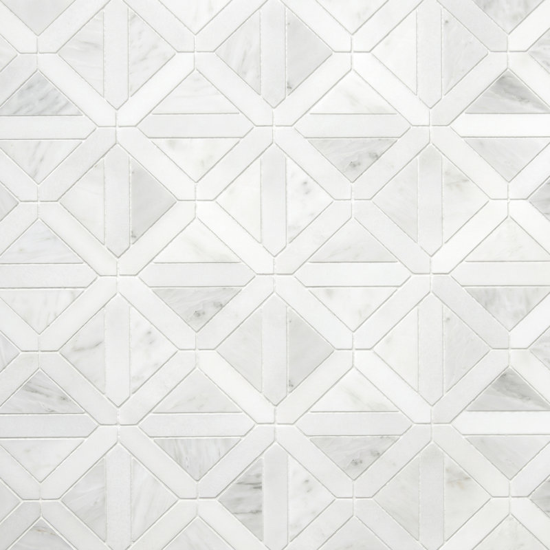 Carreau de mosaïque en marbre naturel 11,89 po x 11,89 po