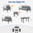 Brandtley 9 - Person Patio Conversation Set with Cushions-88854410