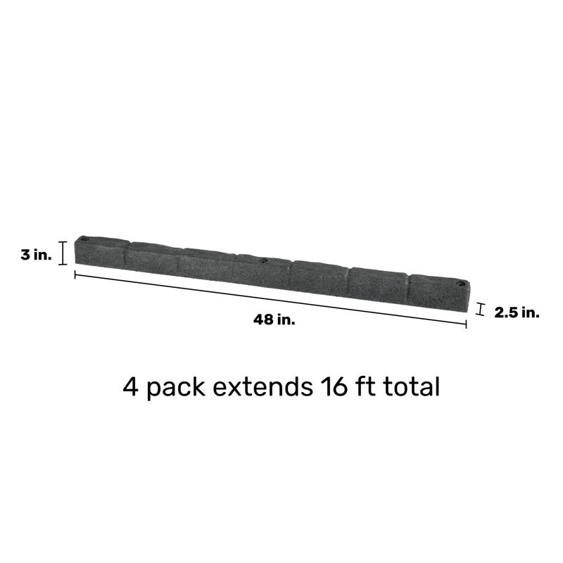 GS SmartLoc Cobblestone Edger - (4), Gray