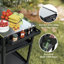 Barbecue au charbon avec chariot Feasto