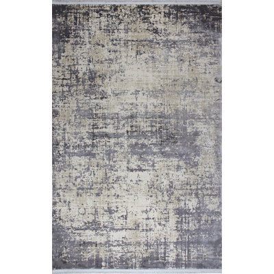 Luxueux tapis d'entrée, 100% viscose / acrylique, 3,3 x 6,6 pi (100 x 200 cm), hauteur des poils de 0,2 po | Tissé à la machine, 2,4 lb / pi², 1 200 000 points de tissage | Facile à nettoyer, parfait pour les vestibules et les salons