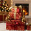 Arbre de Noël ramasse des tiges de 10 tiges de baies artificielles scintillantes pour Noël-708597731