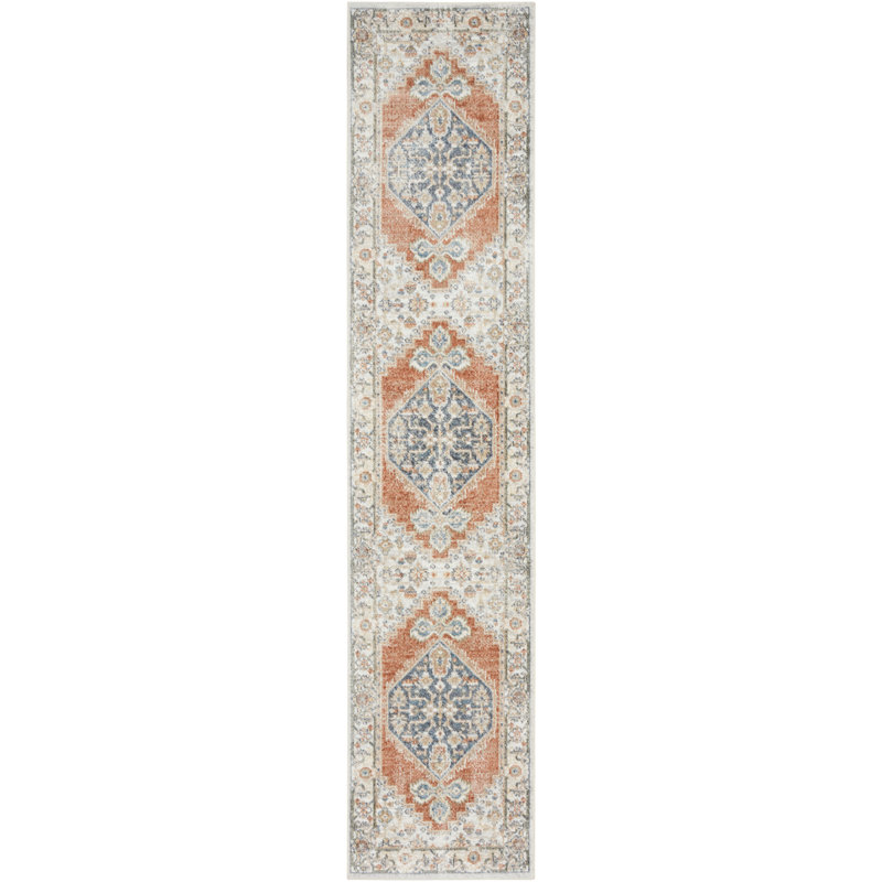 Lagasse Washable Oriental Rug, Runner 2'2" x 12'
