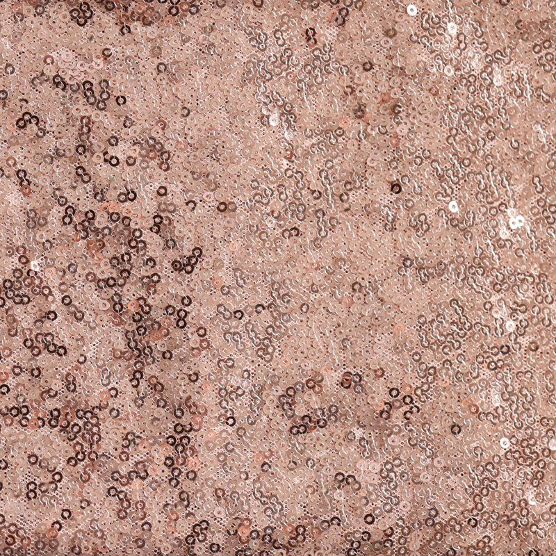 Gregorio Sequin Decorative Table Runner, Rose Gold, 72" L x 12" W