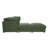 33.00×129.00×95.50 Inch Reversible Modular Sectional Sofa, Customizable Layout & Easy Assembly, Corduroy Upholstered Couch With Medium Firm Cushion For Living Room  Dark Green-1255778774