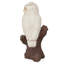 Statue de jardin en forme de hibou sur tronc d'arbre 28 po