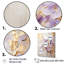 Mauve et or orné de violettes, pré IV - art mural Violettes-97040004-97040010