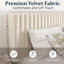 Structure de lit plateforme et revêtement en velours-617278160