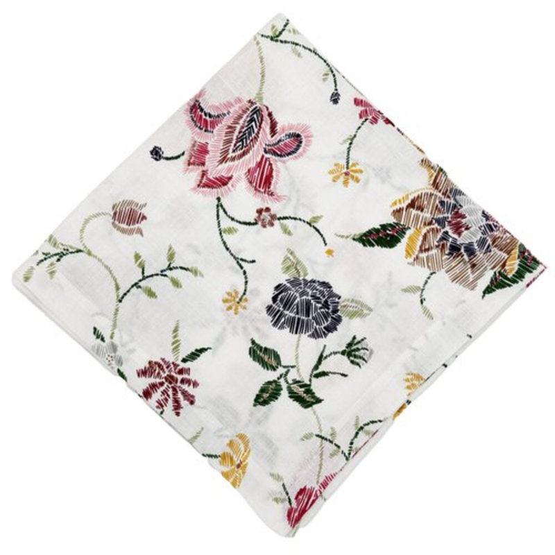 Floral Linen Square Napkins
