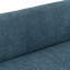 Causeuse moderne en tissu chenille de 58,27 pouces, canapé décoratif, avec coussin amovible, salon, bureau, salon, bleu