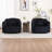 40.2"W Modern Swivel Accent Chair, Velvet Single Sofa Chair With Pillows (Set of 2)-887839557