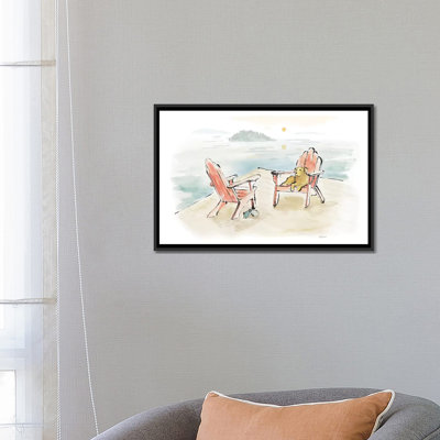 « lakeside days i », reproduction sur toile tendue