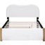 Lit plateforme double blanc avec lit gigogne et bois massif, lit gigogne supplémentaire, structure en bois-1696203033-1696203032
