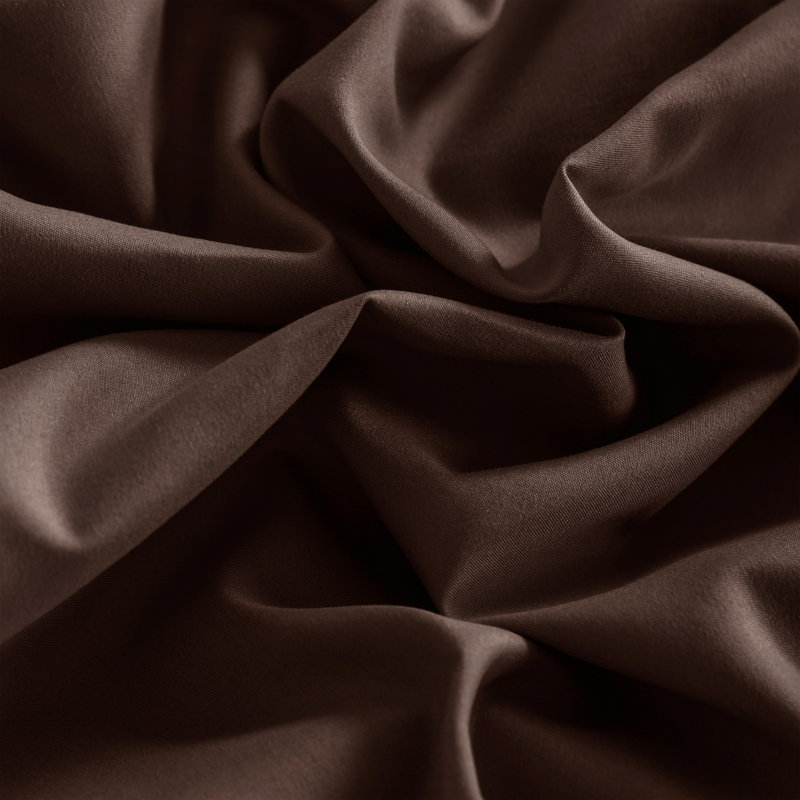 Fitted Bed Sheet Only, 1800 Brushed Microfiber Deep Pocket Fitted Sheet - NTBAY, King Fitted Sheet, Chocolate