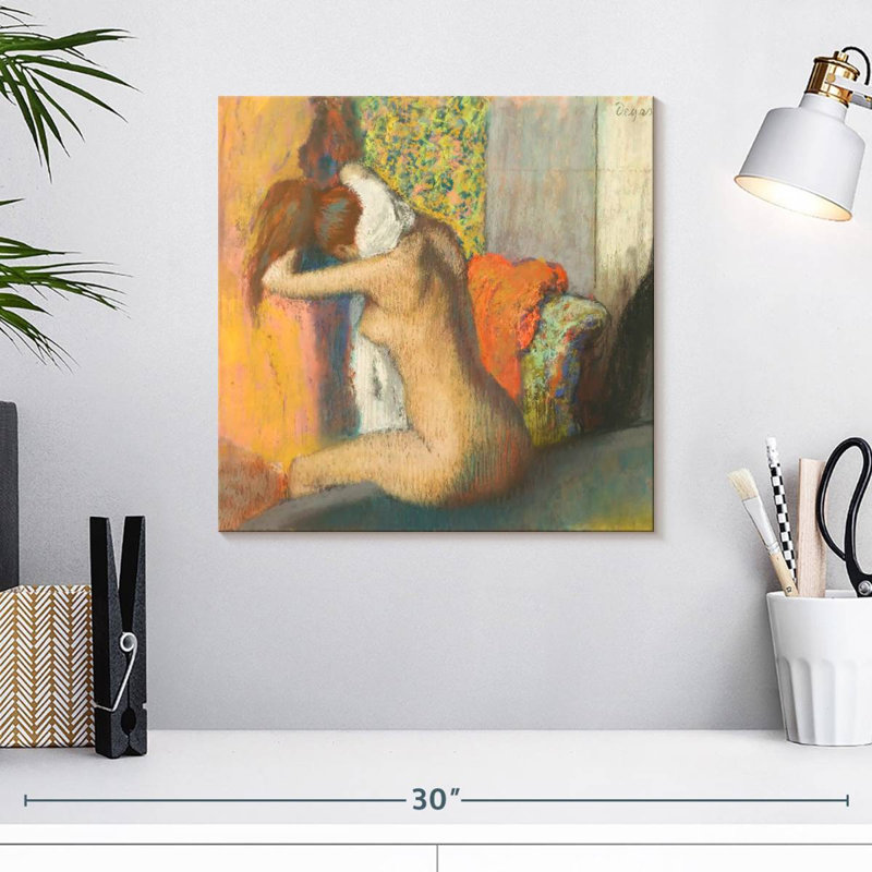 Leisha après le bain - 1898, H 16 po x l 16 po