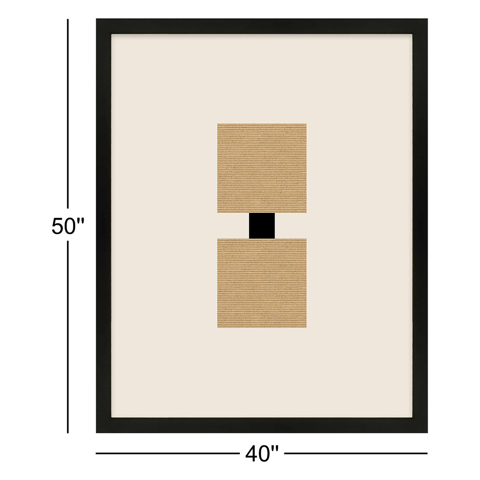 Column by Eleni Psyllaki For Paradissi Digital Art, Black Framed, 50" H x 40" W  x 1.25" D