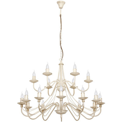 Coopertown 18 - Light Candle Style Chandelier