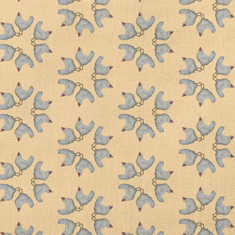 Housse et insert de coussin décoratif carré Chickens-go-rond, Jaune maïs, 20 po x 20 po
