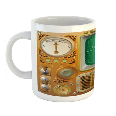 Grande tasse à café grunge steampunk