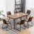 Versatile 7-Piece Industrial Style Dining Set Ideal For Any Room With Premium Comfort And Durability-419108016