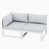 Light Gray Cushion/White Frame