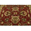 Tapis indien rouge à motif floral 6 x 10