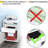 White Mobile Office Cabinet With Drawer And Cabinet, Ample Space Build, Fits Under Desks In White, Functional, Easily