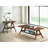 Mid-century Modern Walnut Table - , Rectangular With Storage Space 3 Piece Coffee Veneer,