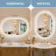 Miroir lumineux pour salle de bain Kashen-377441667