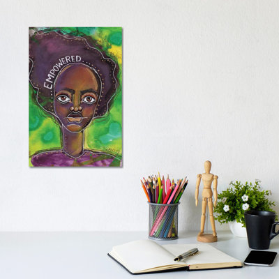 Empowered by Akaimi The Artist - Wrapped Canvas Print