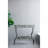 32X15x31" Maggie Galvanized Tray Table Accent Table
