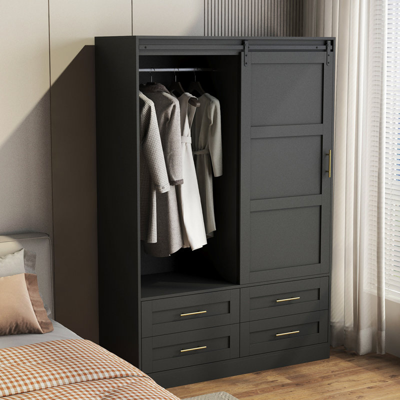 Armoire de rangement haute avec garde-robe de chambre à coucher