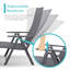 Chaise longue inclinable longue