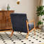 Chaise d'appoint rembourrée avec coussin lombaire-208998402