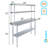 Stainless Steel Top Workbench With 2 Tier Shelf-63850100