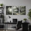 Ensemble de 3 toiles en verre Overgrown-686983509