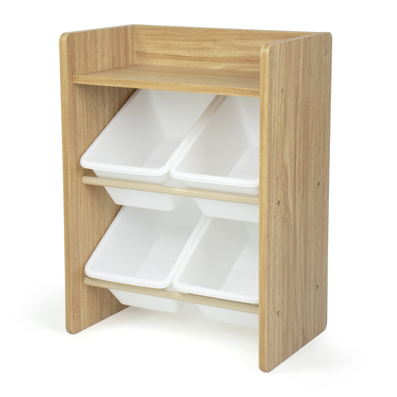 Maui Toy Organizer with Bins, Natural