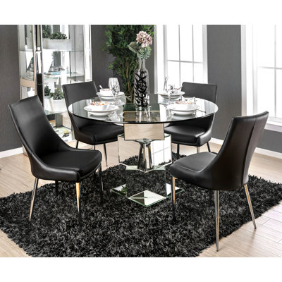 Seibel 4 - Person Pedestal Dining Set