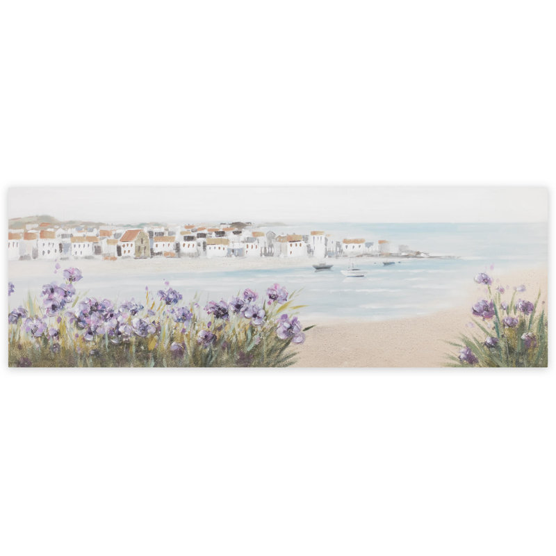 Hand -painted Mediterranean Dream Acrylic Painting