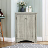 31.5"H Triangle Bathroom Storage Cabinet with Adjustable Shelves