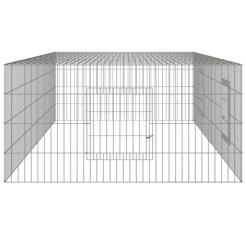 Dorfman Weather Resistant Rabbit Cage, 55cm H x 220cm W x 110cm D