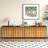 Modern TV Stand with 3D Geometric Doors, Adjustable Shelves  Push to Open Design  Minimalist Media Console for TVs up to 100 Inches