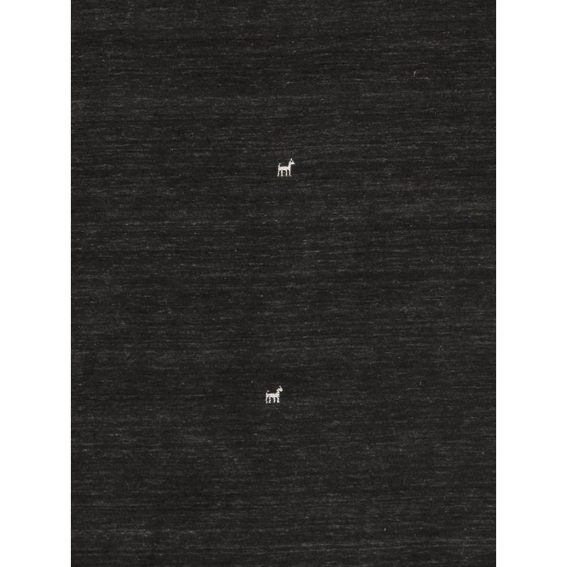 Handmade Blue Wool and Silk 4' x 6' Area Rug