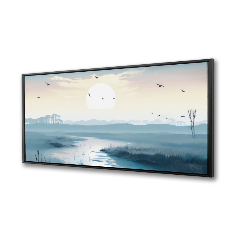 The marsh - 24"x48" Framed canvas