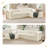 Hartwig Boneless 108" Oversized Modular Sleeper Sectional Compression Sofa Bed with Reversible Chaise, No-Assembly Floor Couch-1409768165